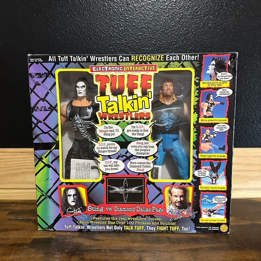 Vintage Tuff Talkin' Wrestlers Electronic Interactive People
